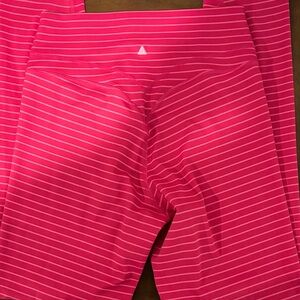 Pink Striped Leggings